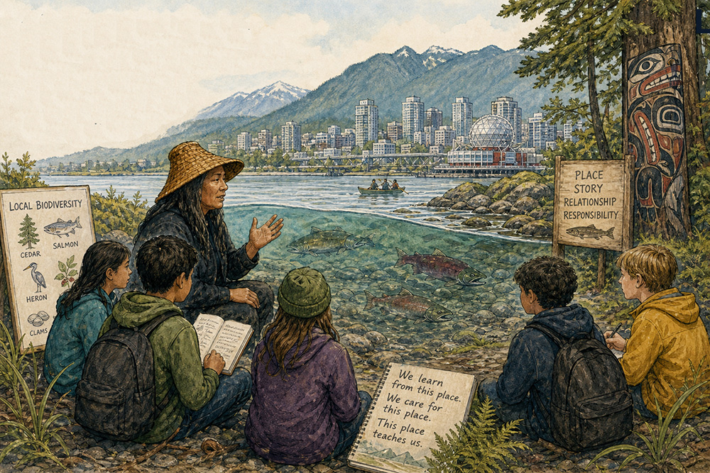 Teaching Biodiversity Through Local Landscapes: Salmon, Storying, and Place-Based Learning